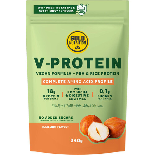GOLD NUTRITION V-PROTEIN HAZELNUT - 240 G