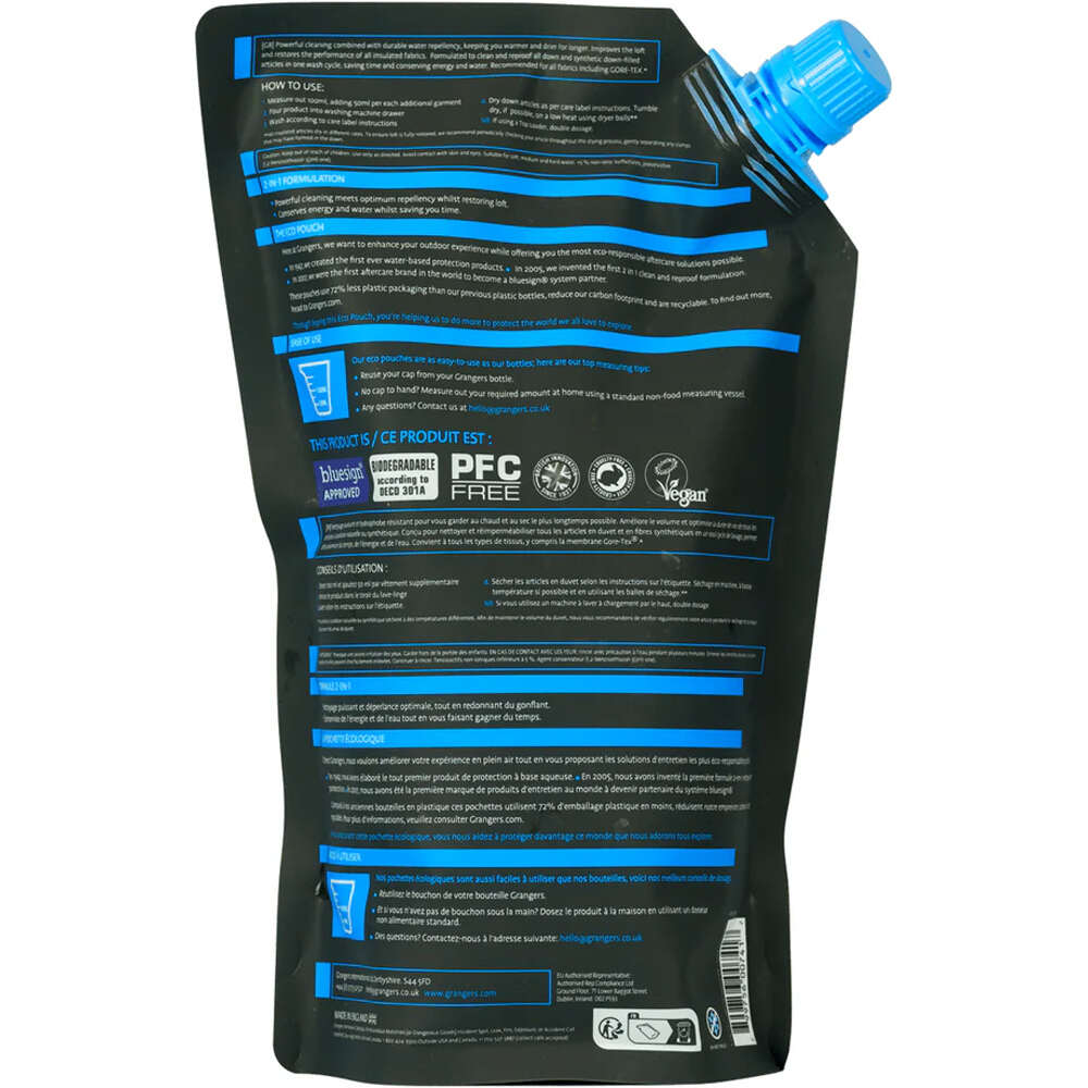 Grangers artículos limpieza montaña WASH + REPEL DOWN 2 IN 1  01
