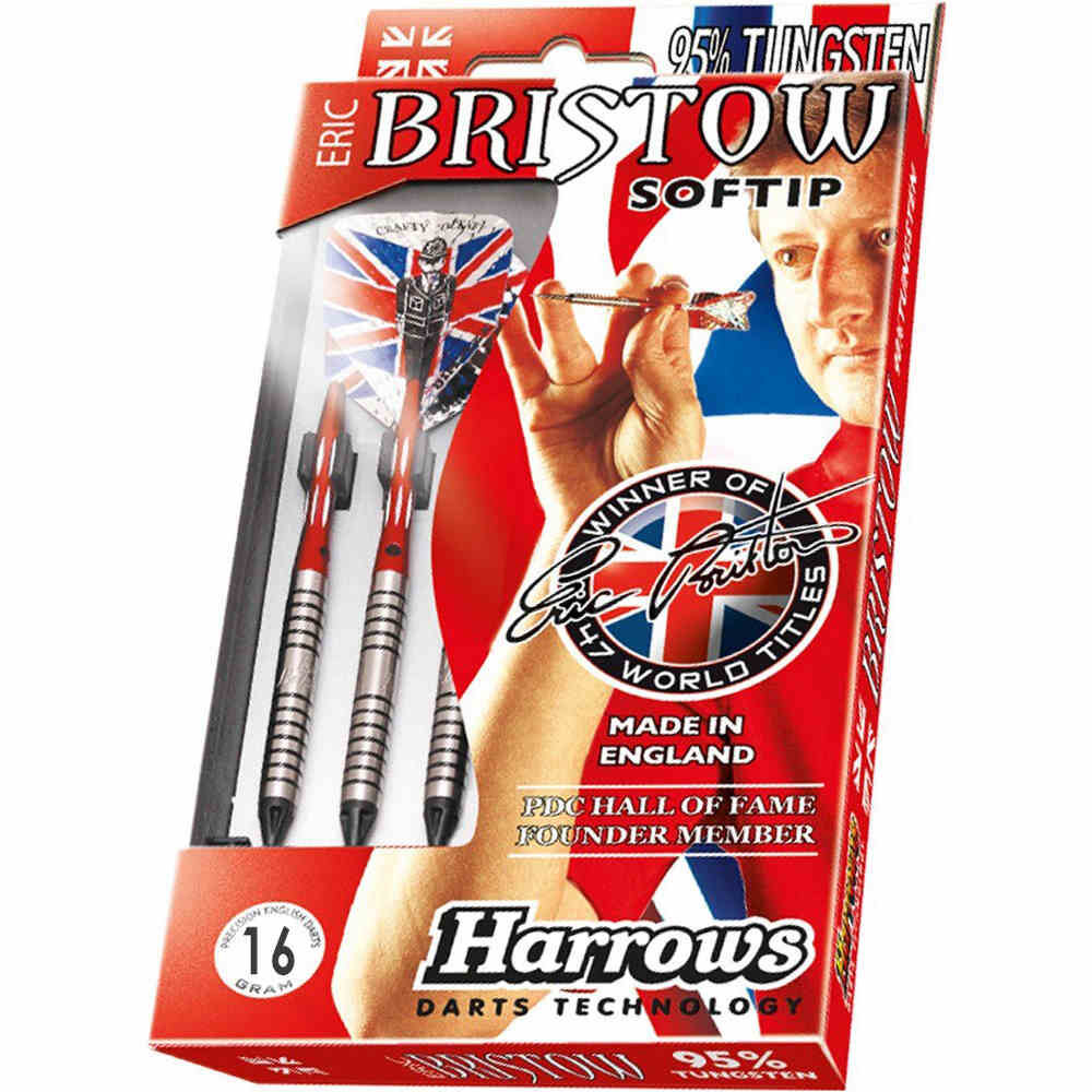 Harrows dardos SOFT ERIC BRISTOW 95% TUGSTEN  vista frontal