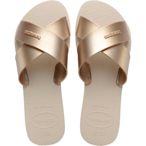 HAVAIANAS AQUA METALLIC marron
