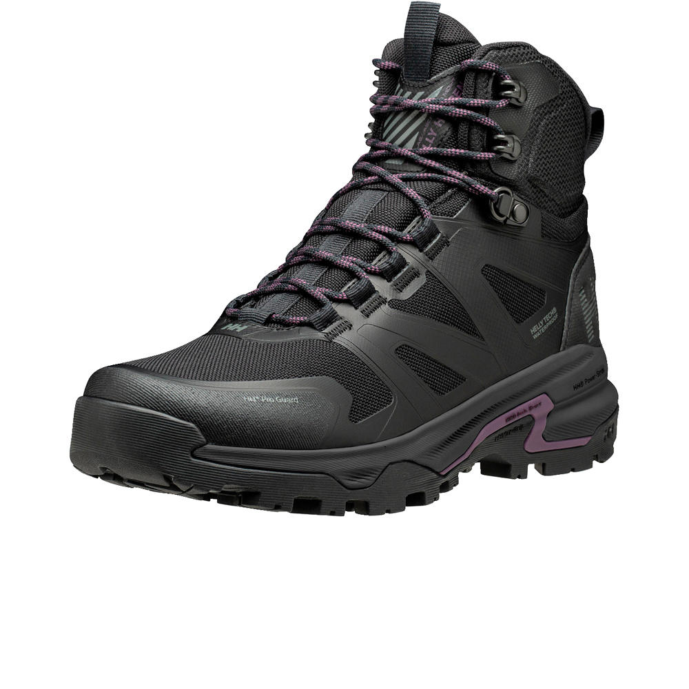 Helly Hansen bota trekking mujer ASCENDER MID HT NEGRO lateral interior