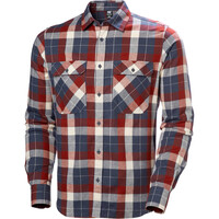 Helly Hansen camisa montaña manga larga hombre LOKKA FLANNEL AZUL 04