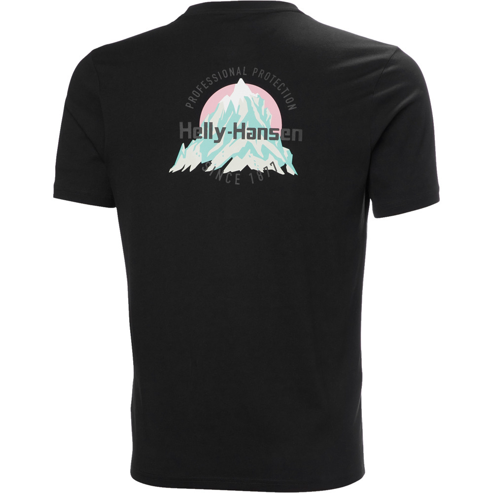Helly Hansen camiseta manga corta hombre CORE GRAPHIC T 2.0 NEGRO 04