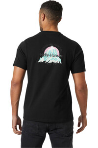 Helly Hansen camiseta manga corta hombre CORE GRAPHIC T 2.0 NEGRO vista trasera