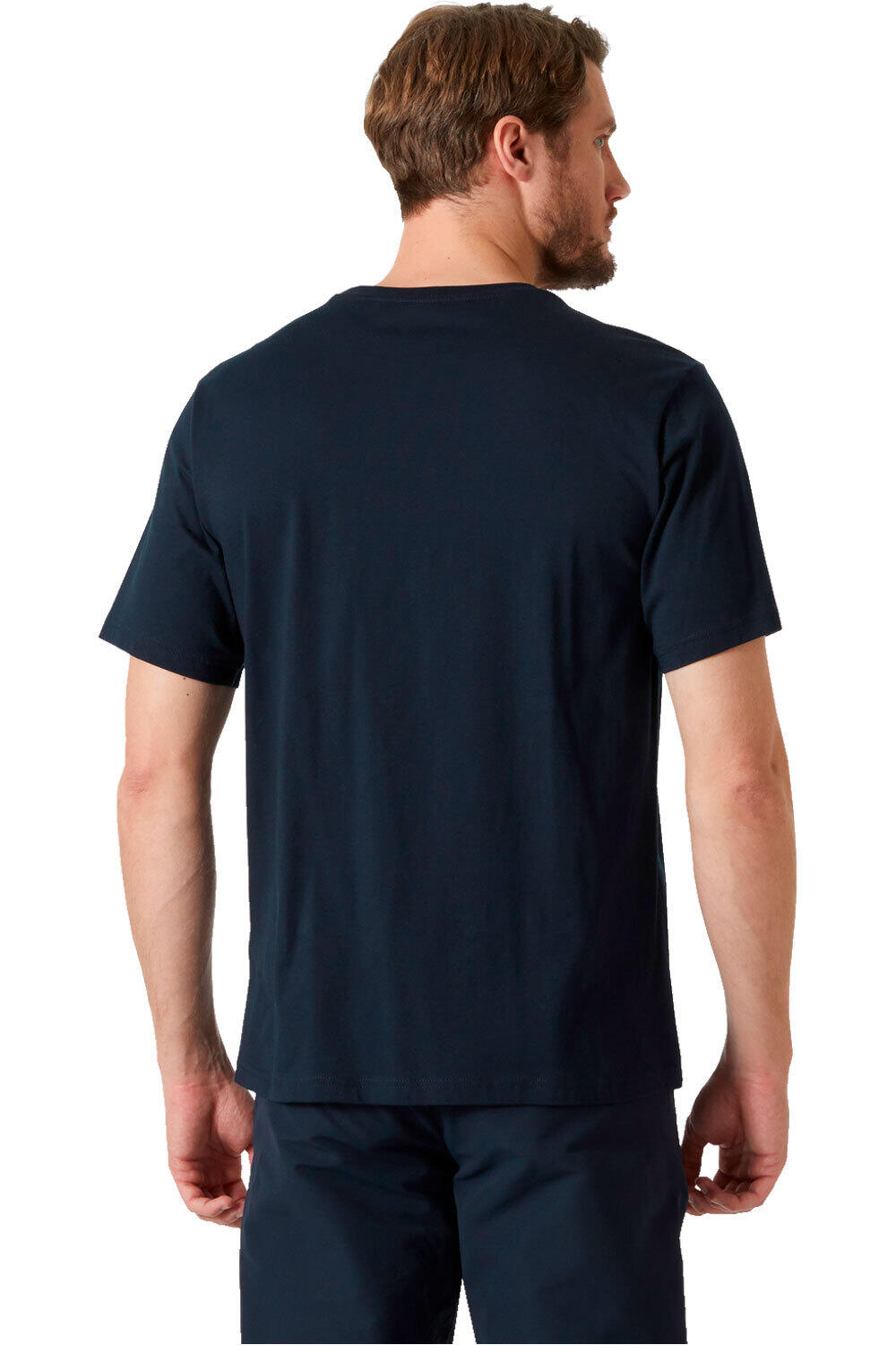Helly Hansen camiseta manga corta hombre LOGO 3.0 AZUL vista trasera