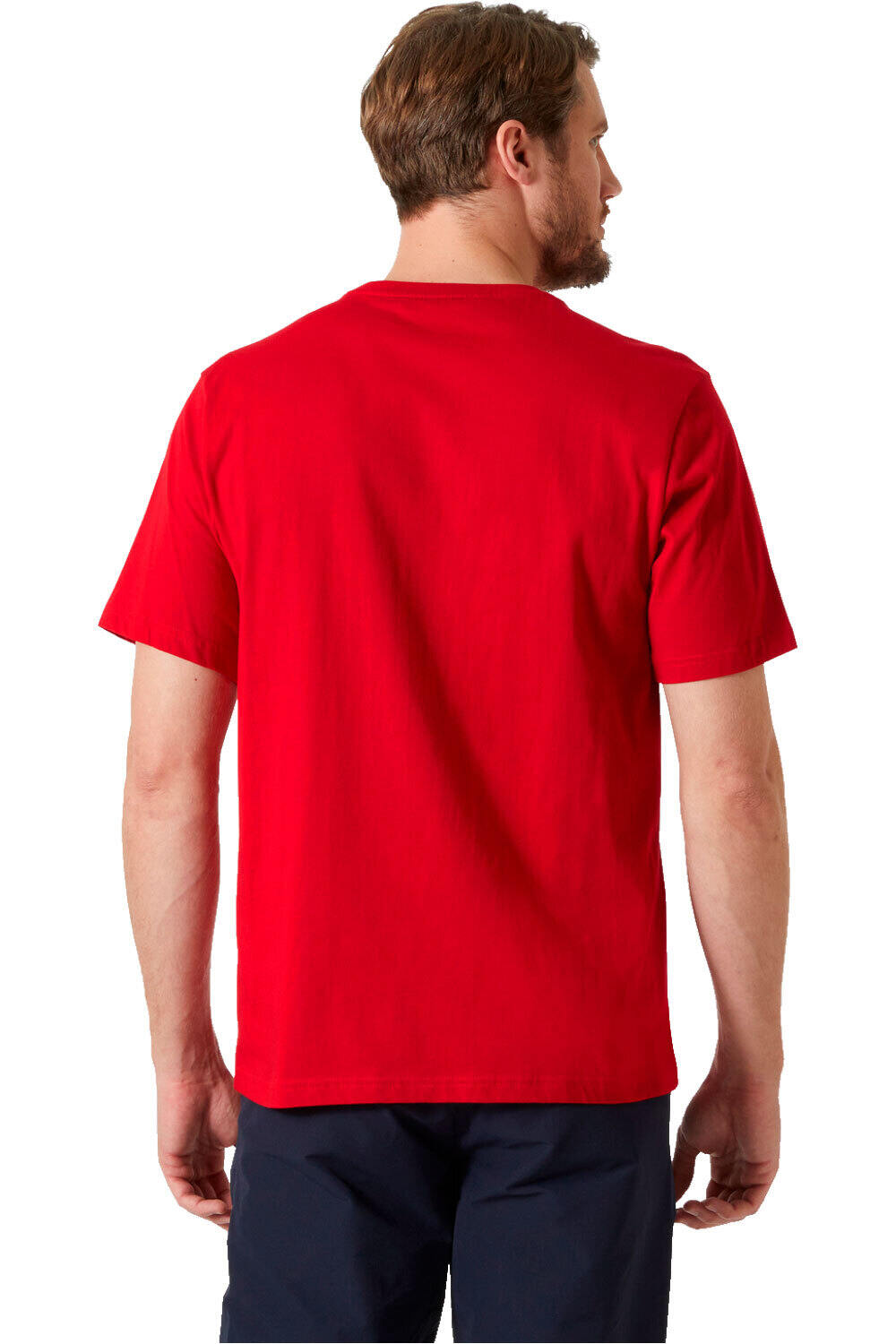 Helly Hansen camiseta manga corta hombre LOGO 3.0 ROJO vista trasera