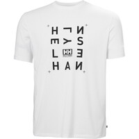 Helly Hansen camiseta montaña manga corta hombre SKOG GRAPHIC BLANCO 04