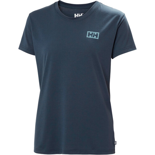 Helly Hansen camiseta montaña manga corta mujer SKOG GRAPHIC AZUL