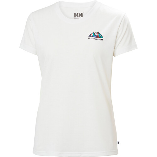 Helly Hansen camiseta montaña manga corta mujer SKOG GRAPHIC BLANCO