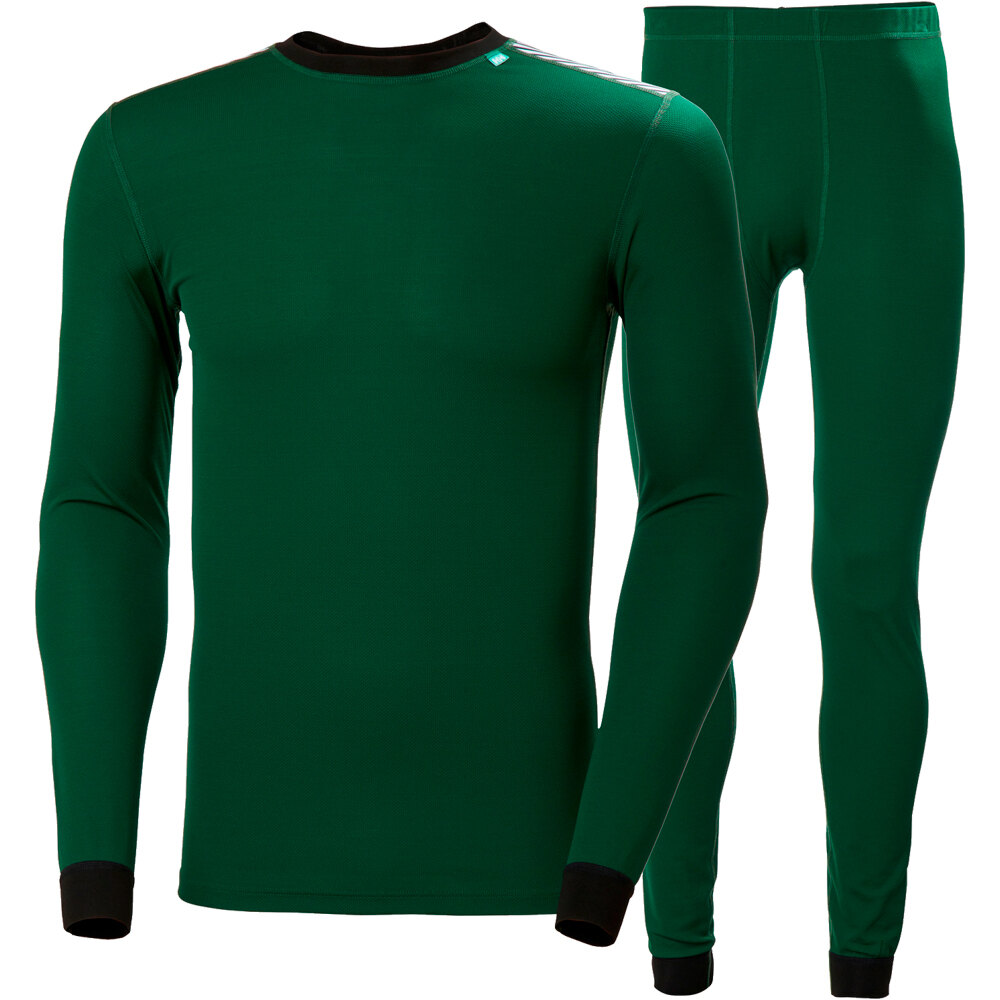 Helly Hansen camiseta térmica manga larga hombre COMFORT LIGHT VERDE 08