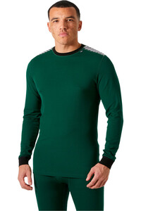 Helly Hansen camiseta térmica manga larga hombre COMFORT LIGHT VERDE vista detalle