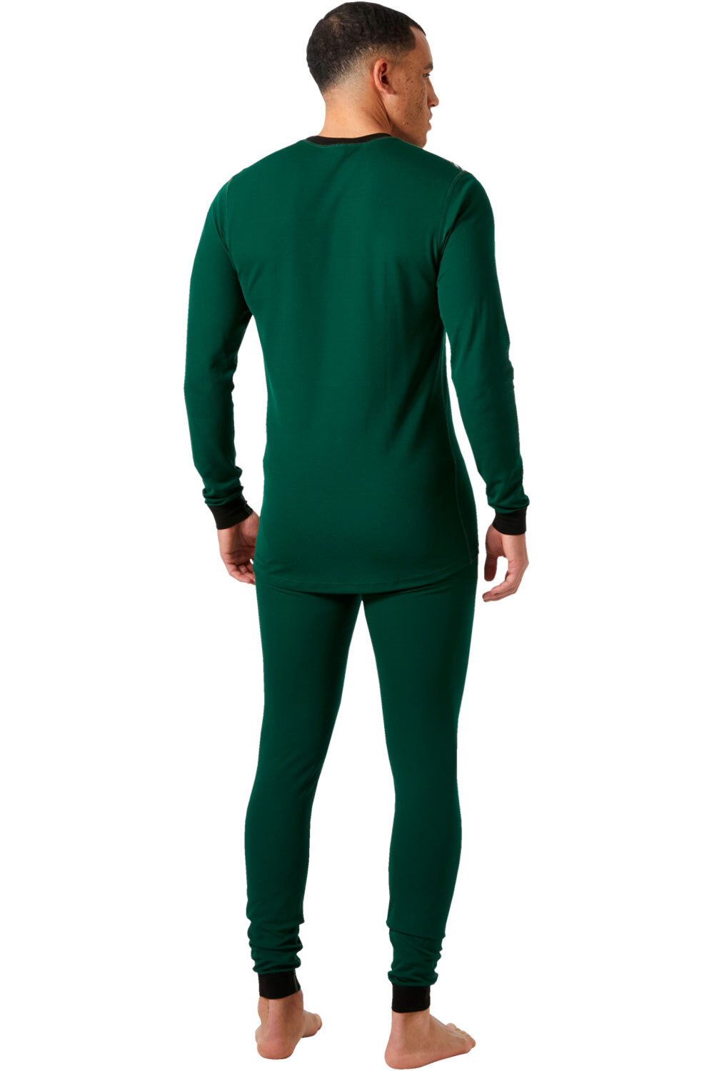 Helly Hansen camiseta térmica manga larga hombre COMFORT LIGHT VERDE vista trasera
