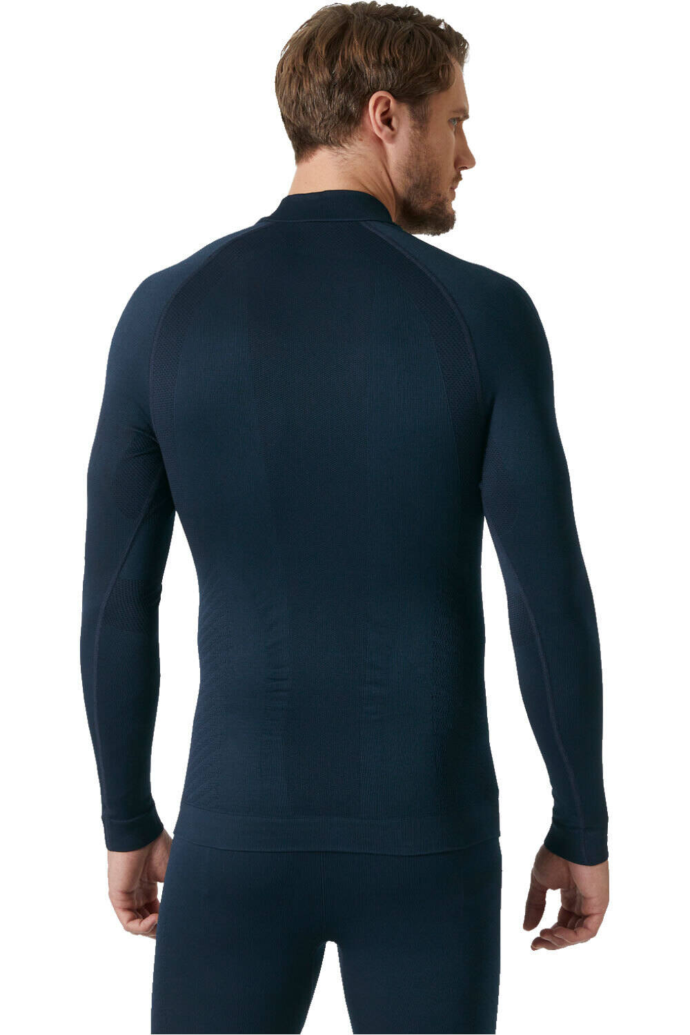 Helly Hansen camiseta térmica manga larga hombre H1 PRO SEAMLESS GRAPHENE AZUL vista trasera