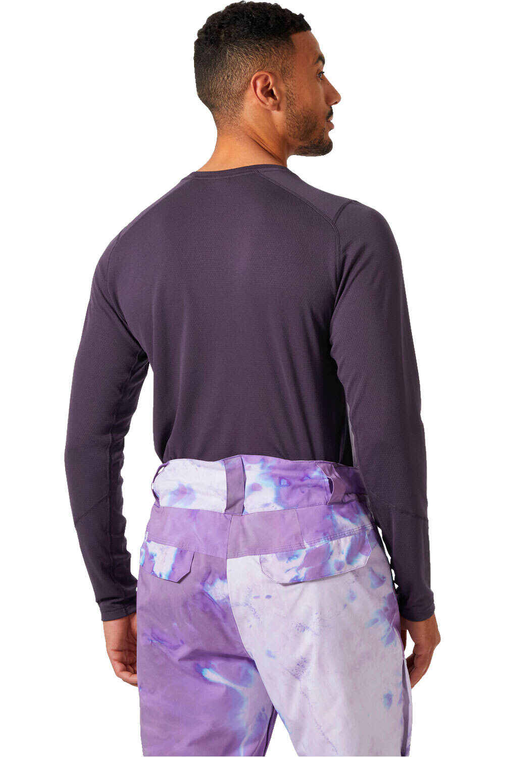 Helly Hansen camiseta térmica manga larga hombre LIFA ACTIVE MORADO vista trasera