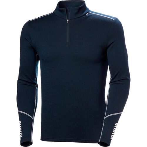 Helly Hansen camiseta térmica manga larga hombre LIFA MERINO MIDWEIGHT AZUL