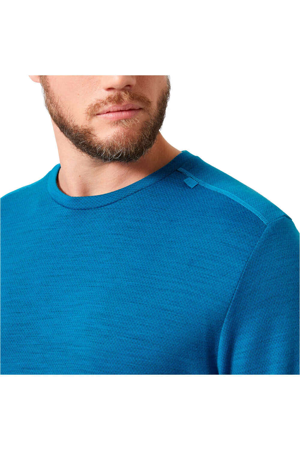Helly Hansen camiseta térmica manga larga hombre LIFA MERINO MIDWEIGHT AZUL vista detalle