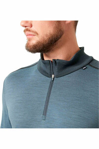 Helly Hansen camiseta térmica manga larga hombre LIFA MERINO MIDWEIGHT GRIS vista detalle