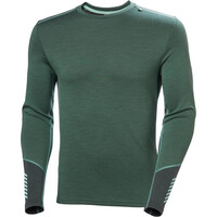 Helly Hansen camiseta térmica manga larga hombre LIFA MERINO MIDWEIGHT VERDE 03