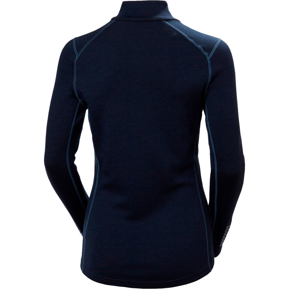 Helly Hansen camiseta térmica manga larga mujer LIFA MERINO MIDWEIGHT GRA AZUL 04