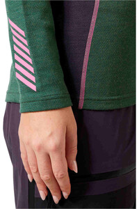 Helly Hansen camiseta térmica manga larga mujer LIFA MERINO MIDWEIGHT VERDE 03