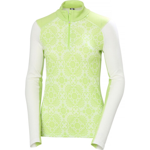 Helly Hansen camiseta térmica manga larga mujer LIFA MERINO MIDWEIGHT VERDE