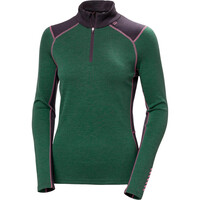 Helly Hansen camiseta térmica manga larga mujer LIFA MERINO MIDWEIGHT VERDE 04