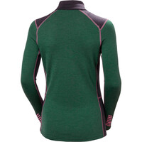 Helly Hansen camiseta térmica manga larga mujer LIFA MERINO MIDWEIGHT VERDE 05