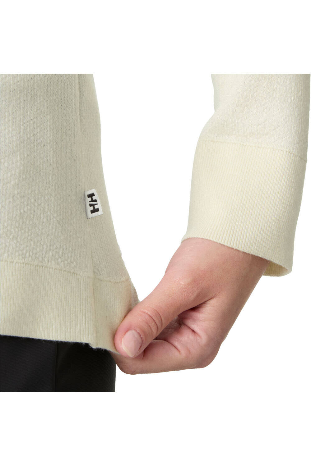 Helly Hansen camiseta térmica manga larga mujer W LIFA MERINO KNITEVO 1/2 ZIP BLANCO 03
