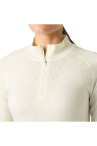 Helly Hansen camiseta térmica manga larga mujer W LIFA MERINO KNITEVO 1/2 ZIP BLANCO 04