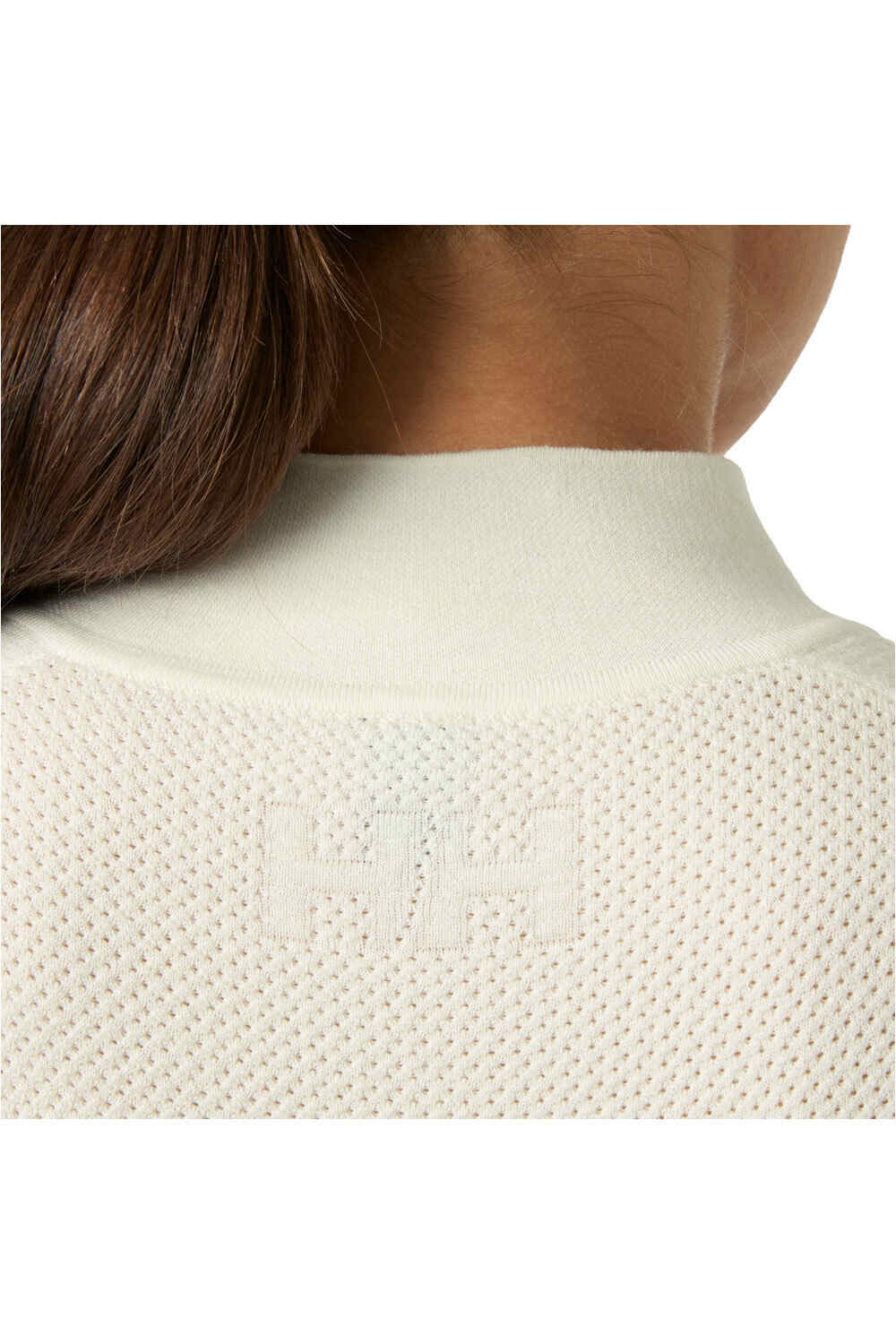 Helly Hansen camiseta térmica manga larga mujer W LIFA MERINO KNITEVO 1/2 ZIP BLANCO vista detalle