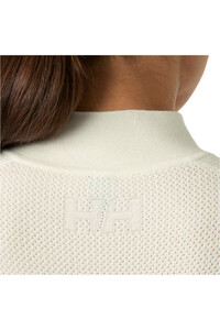 Helly Hansen camiseta térmica manga larga mujer W LIFA MERINO KNITEVO 1/2 ZIP BLANCO vista detalle