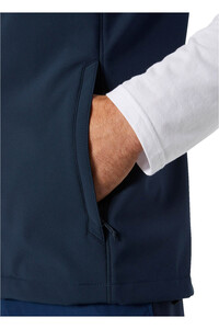 Helly Hansen chaleco polar hombre PARAMOUNT SOFTSHELL AZUL vista detalle
