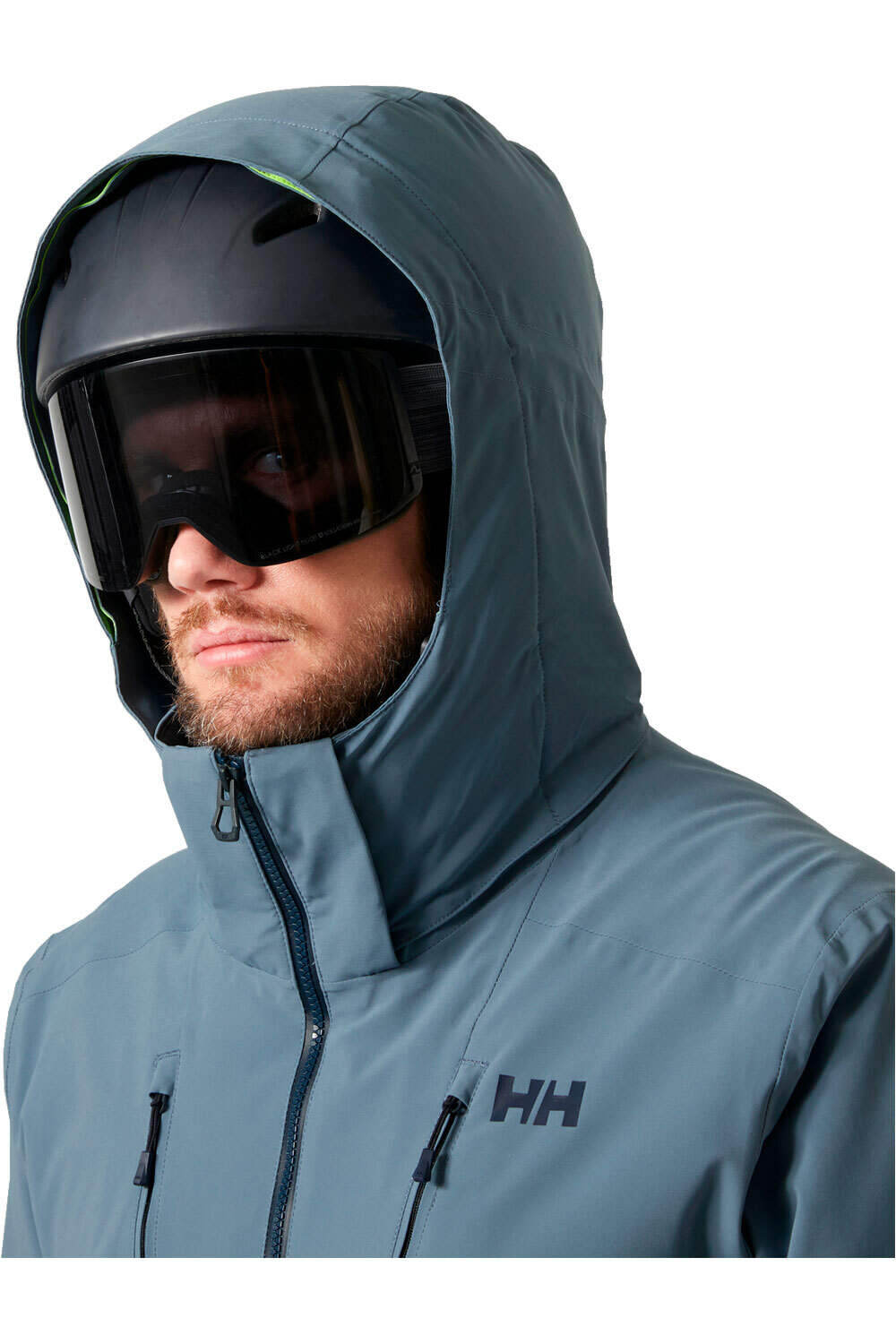 Helly Hansen chaqueta esquí hombre ALPHA 4.0 AZUL vista trasera