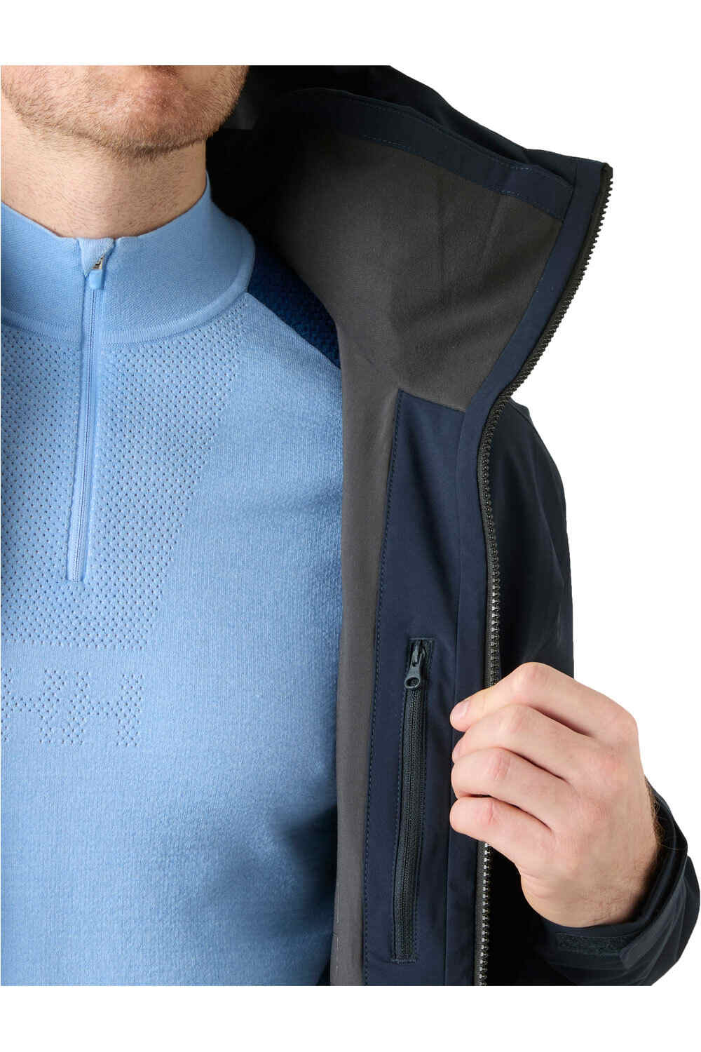 Helly Hansen chaqueta esquí hombre ALPHA LONG INS JACKET AZUL 08