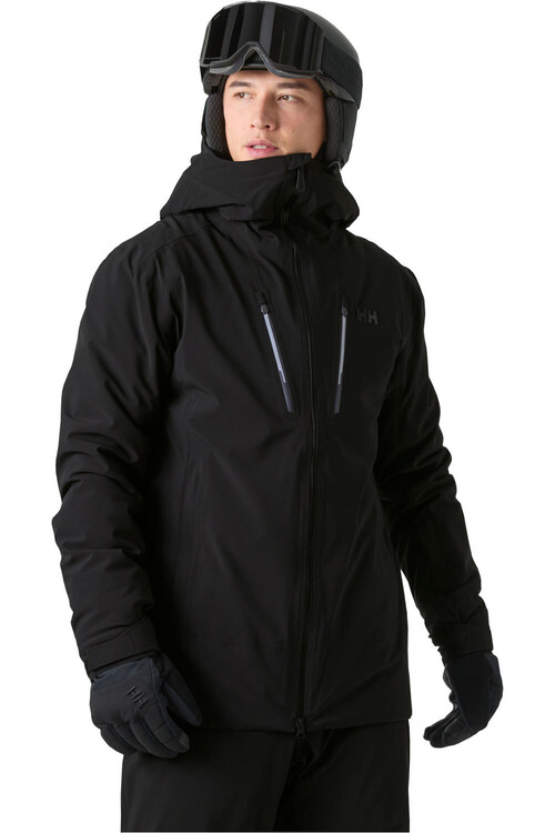 HELLY HANSEN ALPHA LONG INS JACKET negro