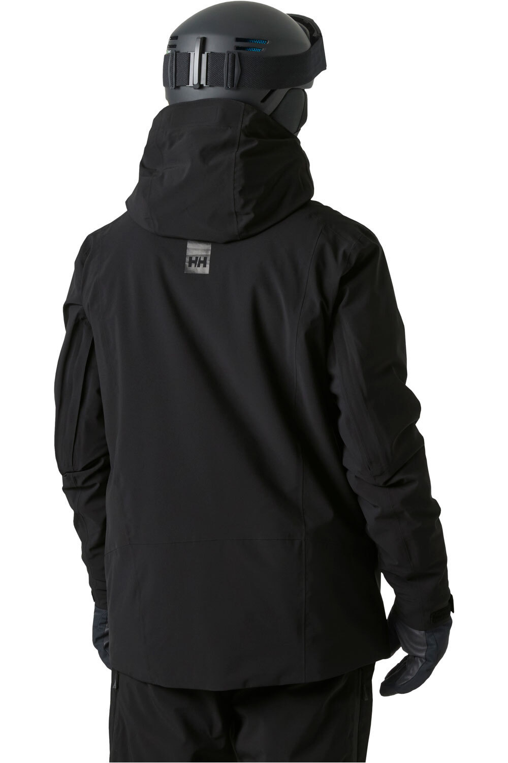 Helly Hansen chaqueta esquí hombre ALPHA LONG INS JACKET NEGRO vista trasera