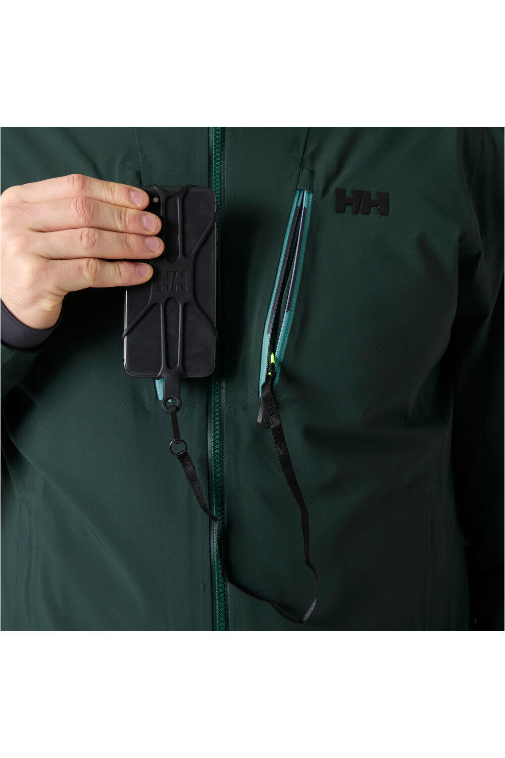 Helly Hansen chaqueta esquí hombre ALPHA LONG INS JACKET VERDE 03