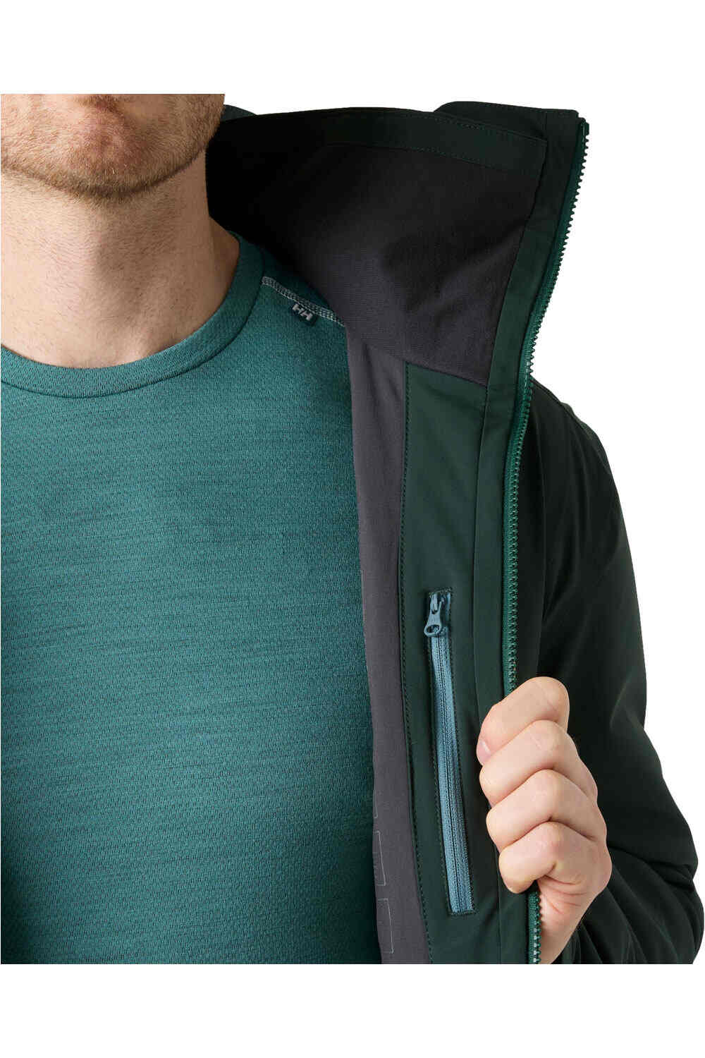 Helly Hansen chaqueta esquí hombre ALPHA LONG INS JACKET VERDE 07