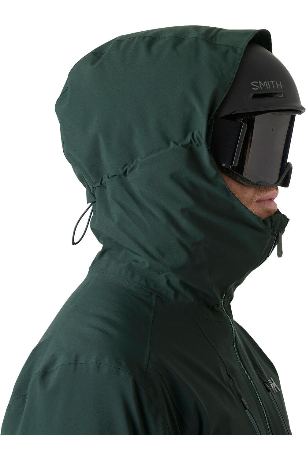 Helly Hansen chaqueta esquí hombre ALPHA LONG INS JACKET VERDE vista detalle