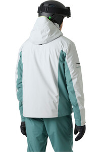 Helly Hansen chaqueta esquí hombre COURCHEVEL JACKET GRIS vista trasera