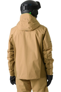 Helly Hansen chaqueta esquí hombre COURCHEVEL JACKET MARRON vista trasera