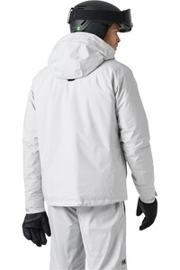 Helly Hansen chaqueta esquí hombre CREWSER INSULATED JACKET GRIS vista trasera