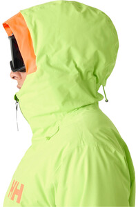Helly Hansen chaqueta esquí hombre EMIKO INSULATED JACKET LUMINOUS GREEN AO VERDE vista detalle