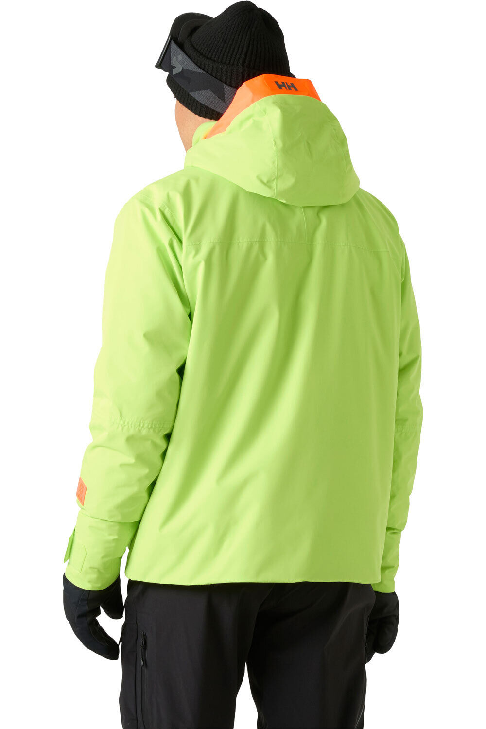 Helly Hansen chaqueta esquí hombre EMIKO INSULATED JACKET LUMINOUS GREEN AO VERDE vista trasera