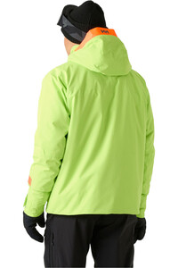 Helly Hansen chaqueta esquí hombre EMIKO INSULATED JACKET LUMINOUS GREEN AO VERDE vista trasera
