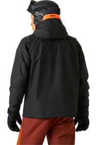 Helly Hansen chaqueta esquí hombre EMIKO INSULATED JACKET NEGRO vista trasera