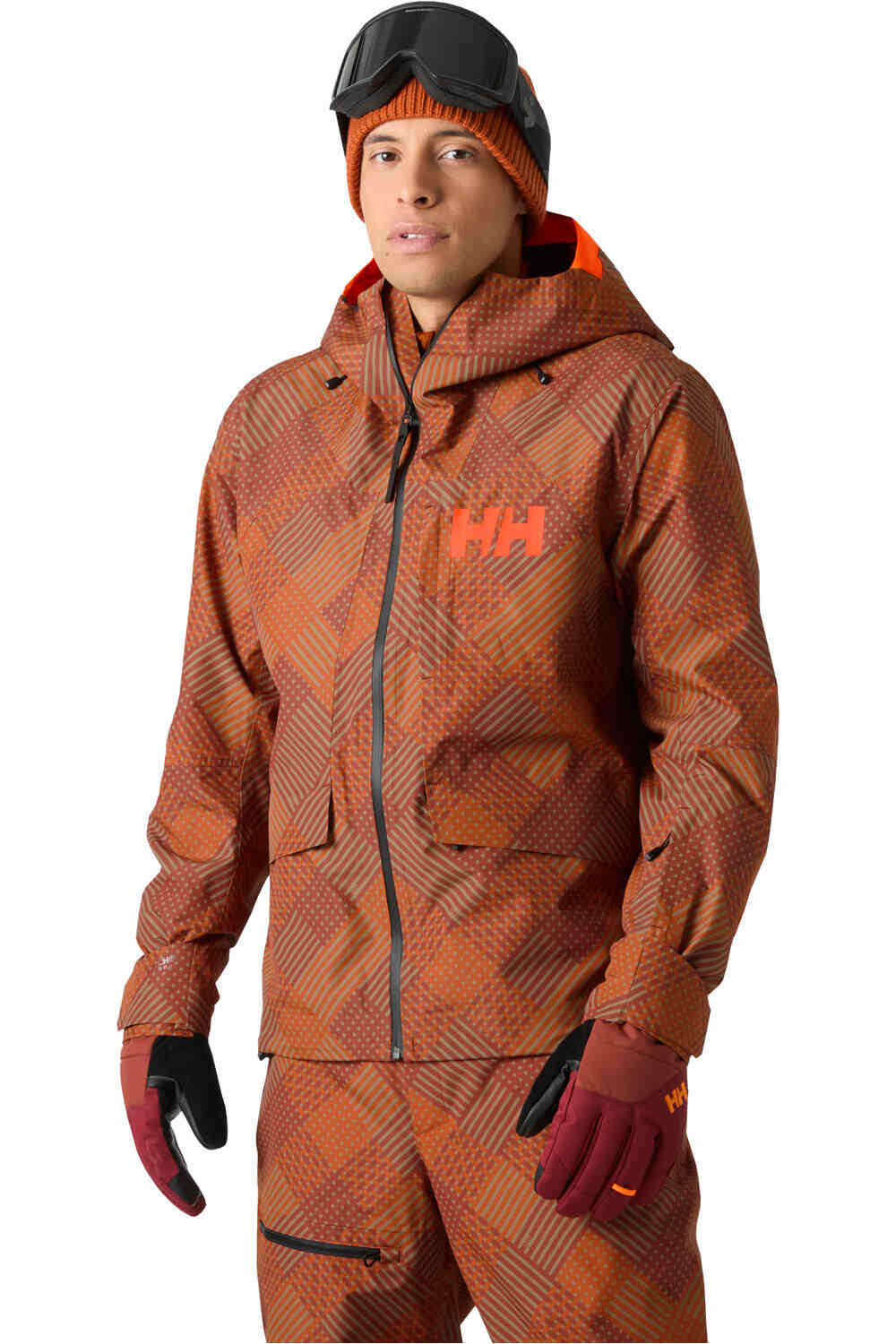 Helly Hansen chaqueta esquí hombre EMIKO SHELL JACKET GRIS vista frontal