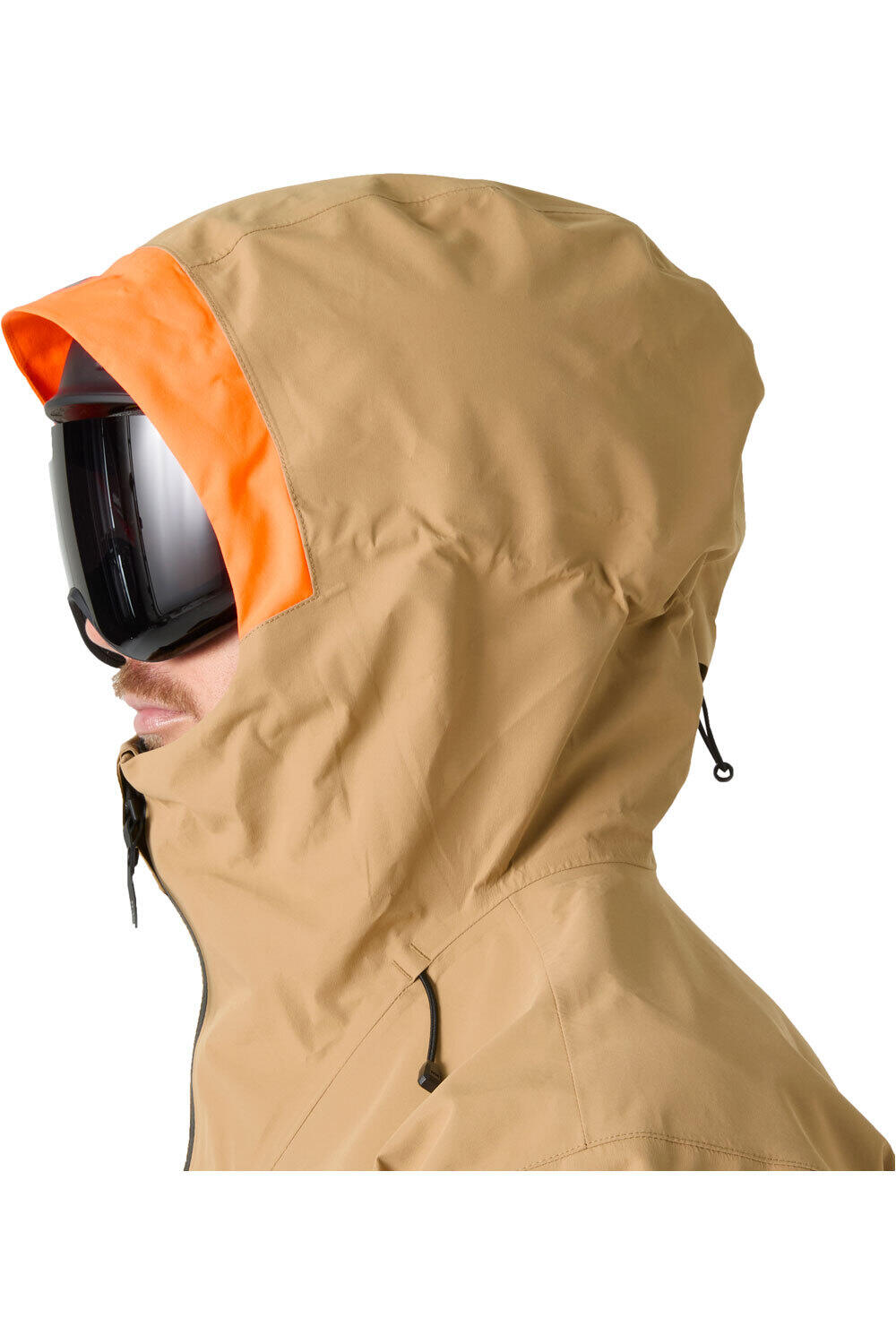 Helly Hansen chaqueta esquí hombre EMIKO SHELL JACKET MARRON vista detalle