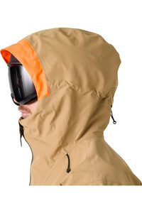 Helly Hansen chaqueta esquí hombre EMIKO SHELL JACKET MARRON vista detalle