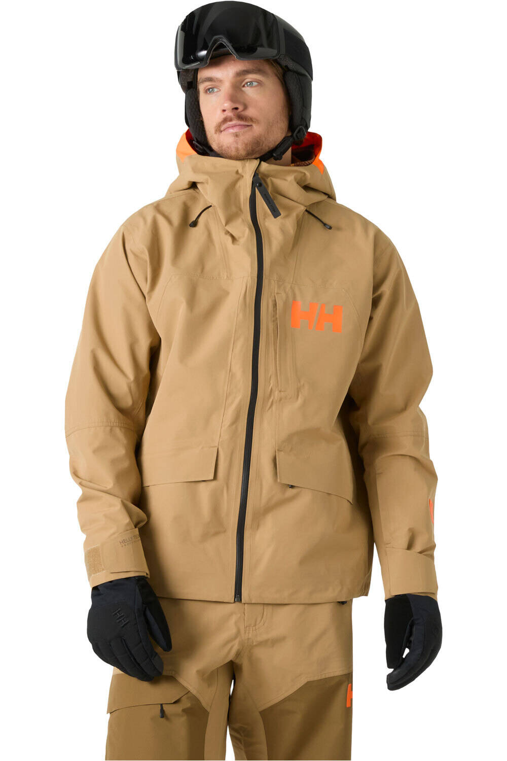 Helly Hansen chaqueta esquí hombre EMIKO SHELL JACKET MARRON vista frontal